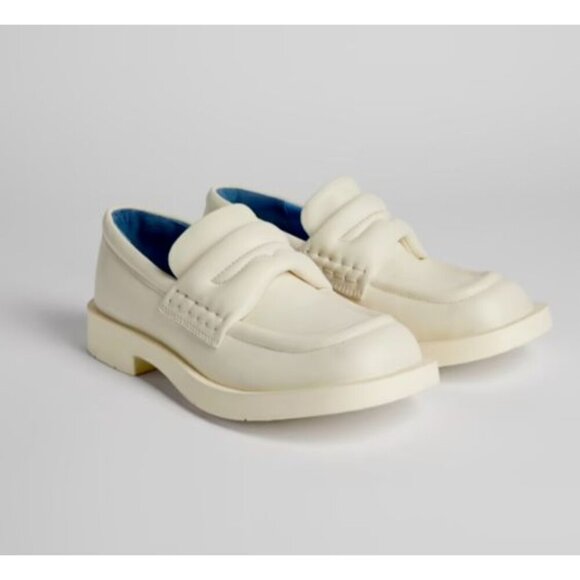 CamperLab Mil 1978 Padded Leather Loafers 37 US 7 Womens Ivory Camper Lab $245 - Picture 1 of 13